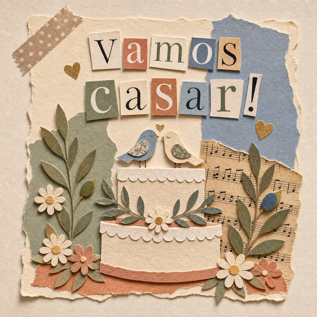 Convite de Casamento Artesanal
